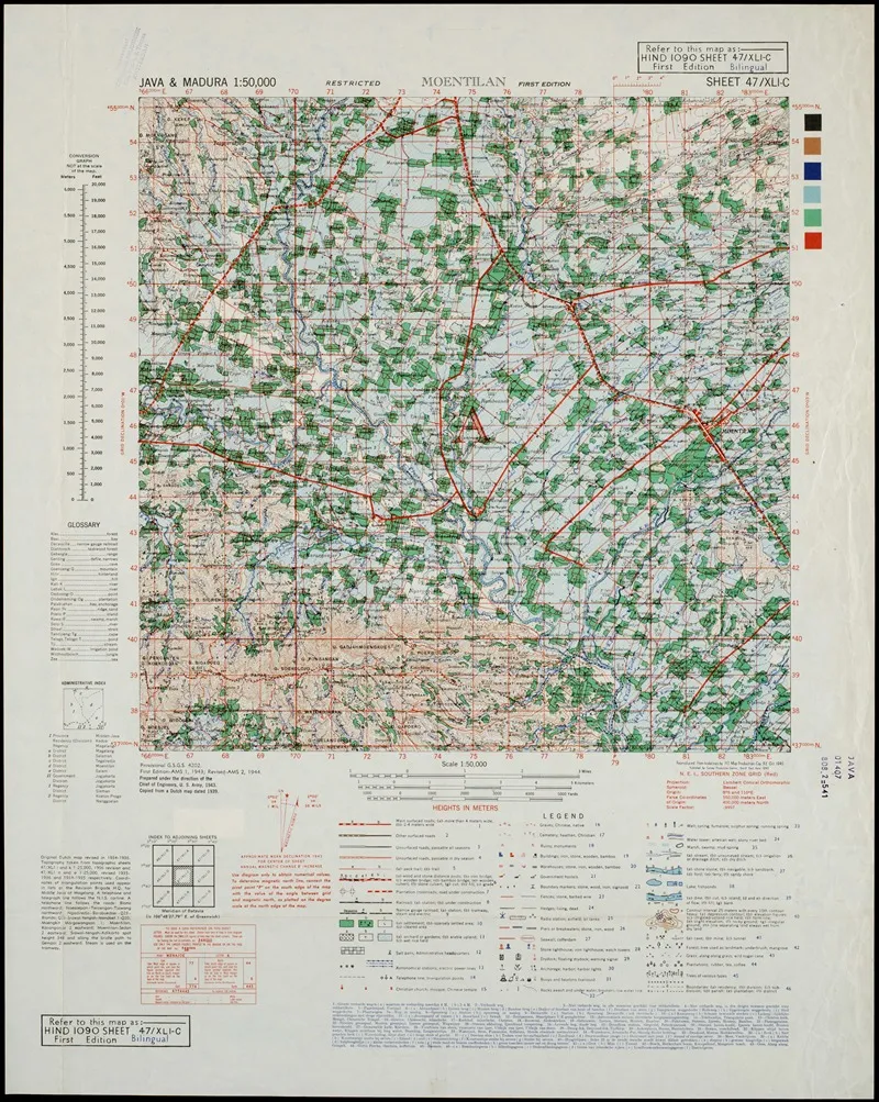 Java Madura Pl 143 Wall Art by U.S. Defence Mapping Agency - High-Resolution Digital Print