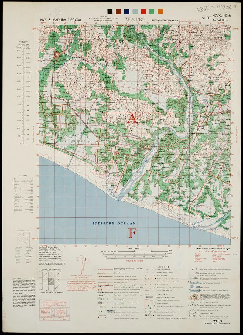 Java Madura Pl 146 Wall Art by U.S. Defence Mapping Agency - High-Resolution Digital Print