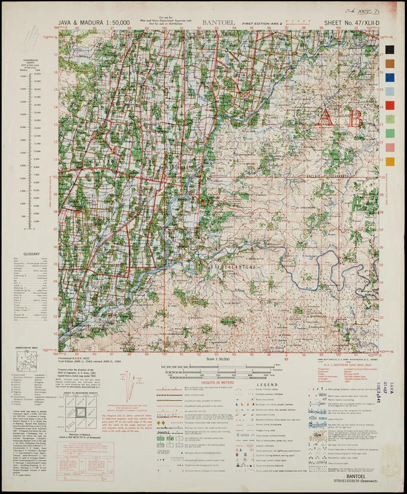 Java Madura Pl 147 Wall Art by U.S. Defence Mapping Agency - High-Resolution Digital Print