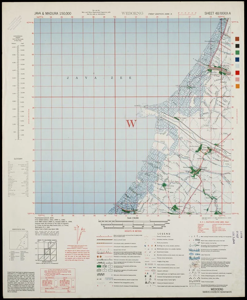 Java Madura Pl 151 Wall Art by U.S. Defence Mapping Agency - High-Resolution Digital Print