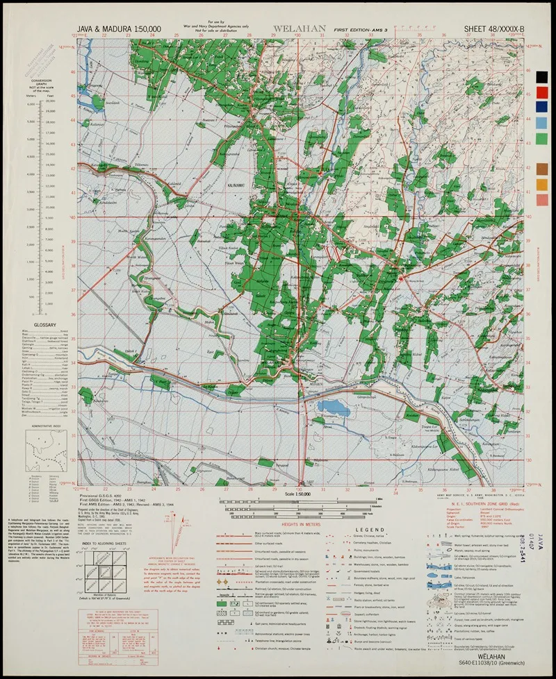 Java Madura Pl 152 Wall Art by U.S. Defence Mapping Agency - High-Resolution Digital Print