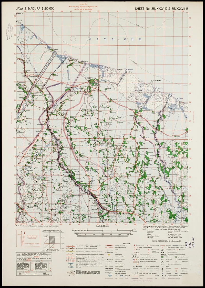 Java Madura Pl 153 Wall Art by U.S. Defence Mapping Agency - High-Resolution Digital Print