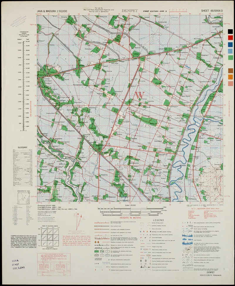 Java Madura Pl 155 Wall Art by U.S. Defence Mapping Agency - High-Resolution Digital Print