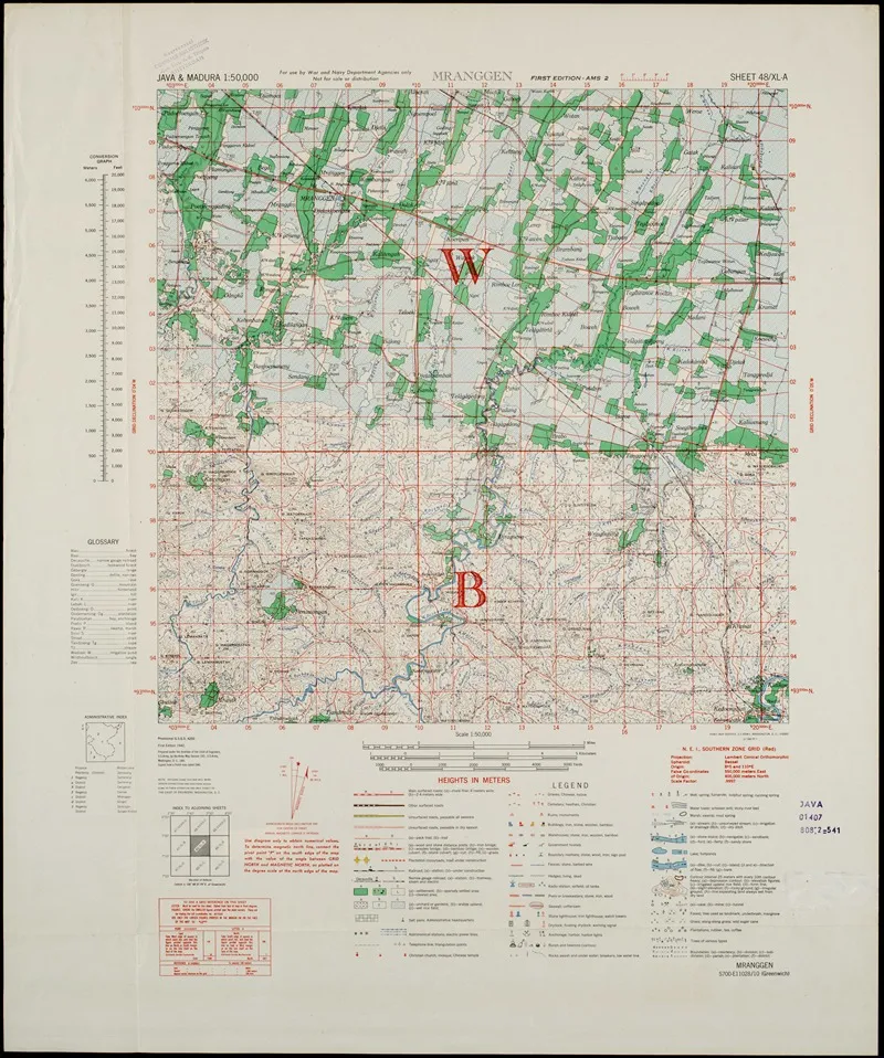 Java Madura Pl 156 Wall Art by U.S. Defence Mapping Agency - High-Resolution Digital Print