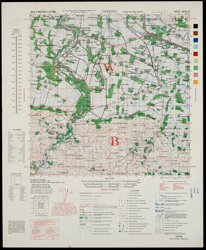 Java Madura Pl 158 Wall Art by U.S. Defence Mapping Agency - High-Resolution Digital Print