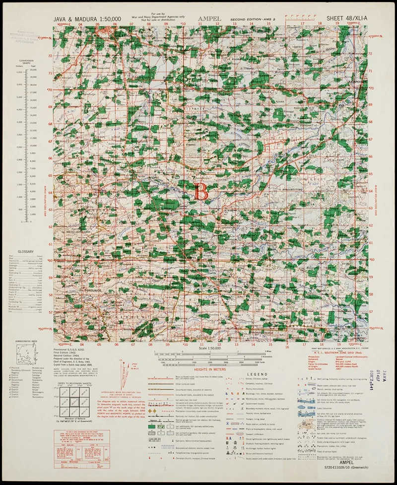 Java Madura Pl 161 Wall Art by U.S. Defence Mapping Agency - High-Resolution Digital Print