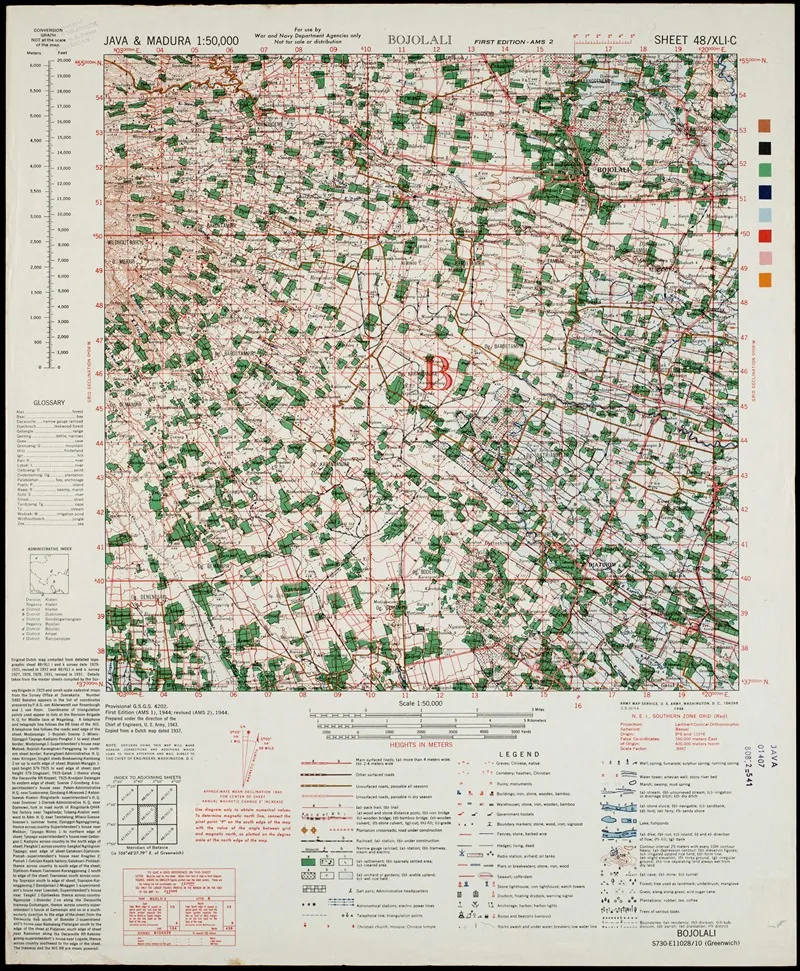 Java Madura Pl 163 Wall Art by U.S. Defence Mapping Agency - High-Resolution Digital Print