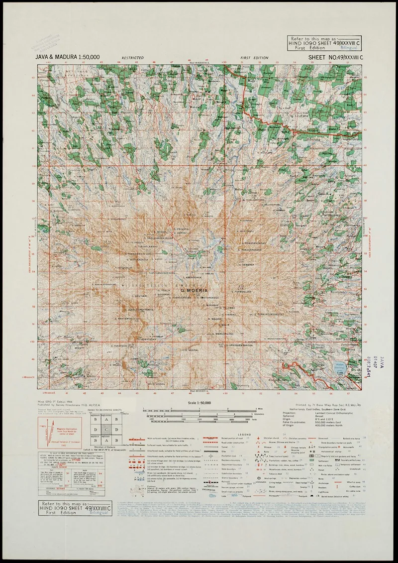 Java Madura Pl 174 Wall Art by U.S. Defence Mapping Agency - High-Resolution Digital Print