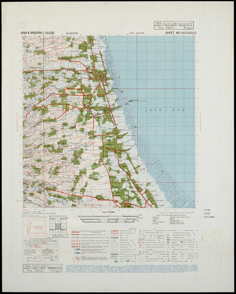Java Madura Pl 176 Wall Art by U.S. Defence Mapping Agency - High-Resolution Digital Print