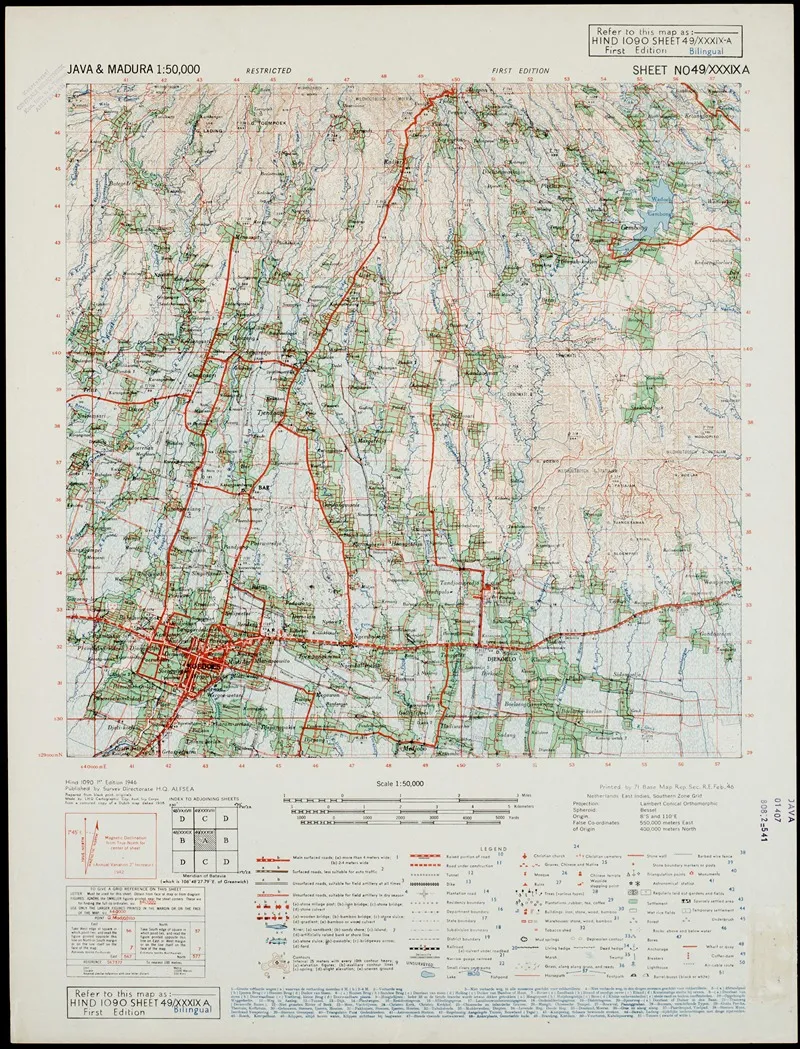 Java Madura Pl 177 Wall Art by U.S. Defence Mapping Agency - High-Resolution Digital Print