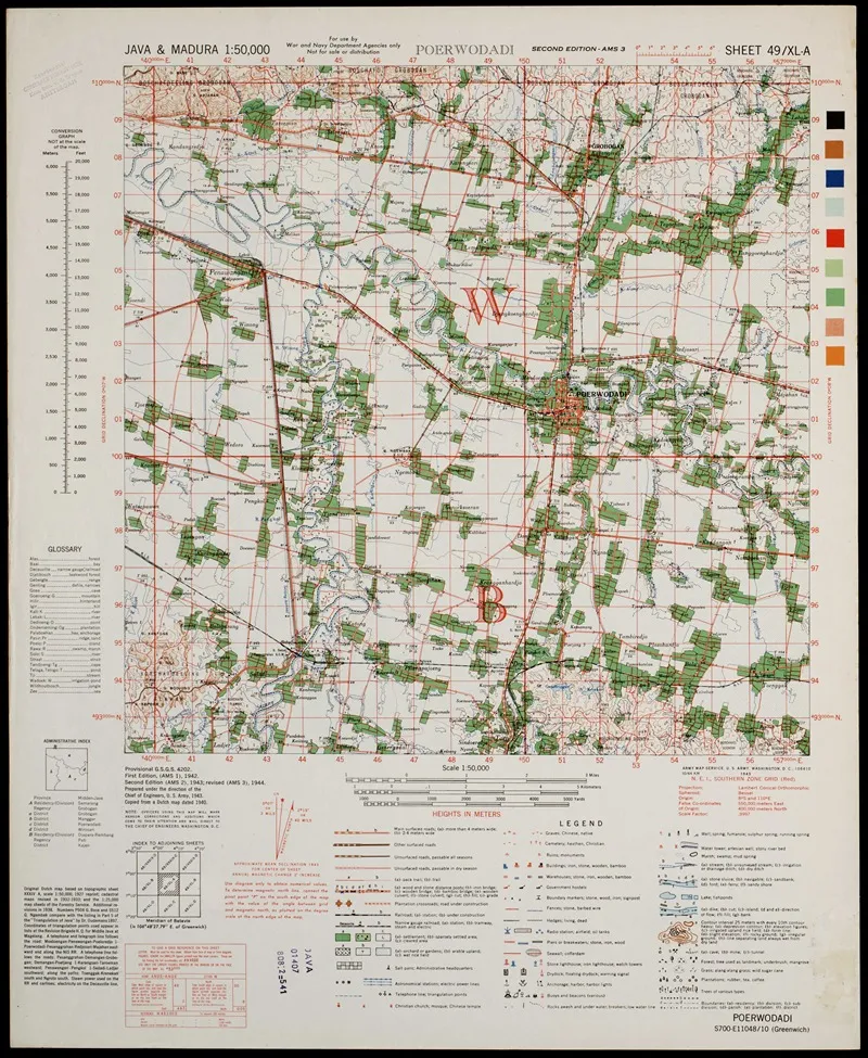 Java Madura Pl 181 Wall Art by U.S. Defence Mapping Agency - High-Resolution Digital Print
