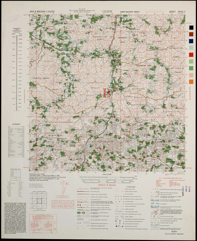 Java Madura Pl 183 Wall Art by U.S. Defence Mapping Agency - High-Resolution Digital Print