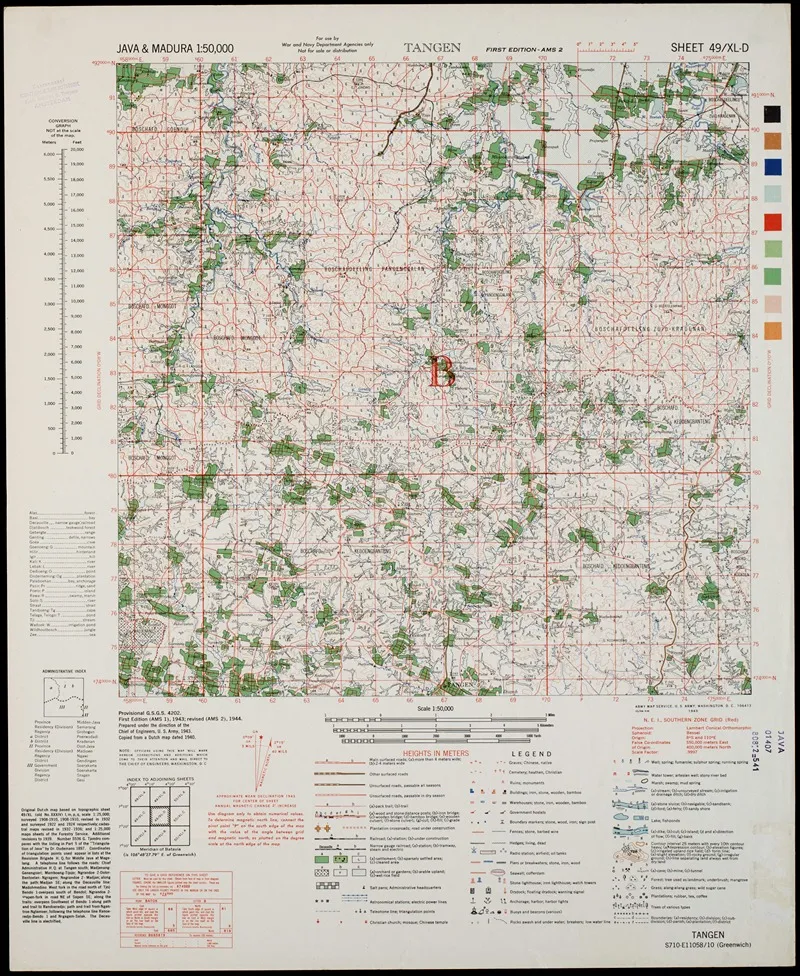 Java Madura Pl 184 Wall Art by U.S. Defence Mapping Agency - High-Resolution Digital Print