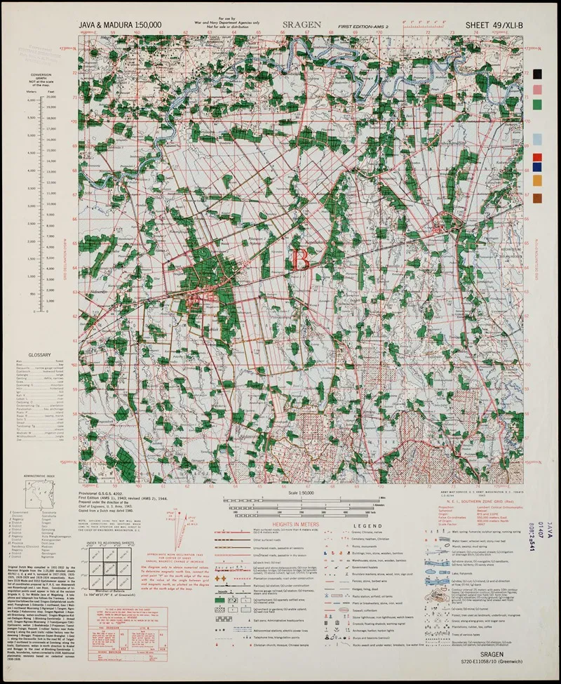 Java Madura Pl 187 Wall Art by U.S. Defence Mapping Agency - High-Resolution Digital Print