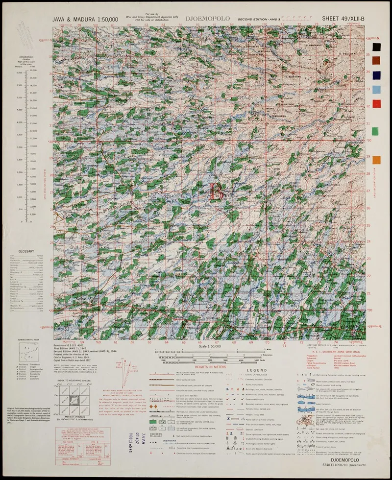 Java Madura Pl 191 Wall Art by U.S. Defence Mapping Agency - High-Resolution Digital Print