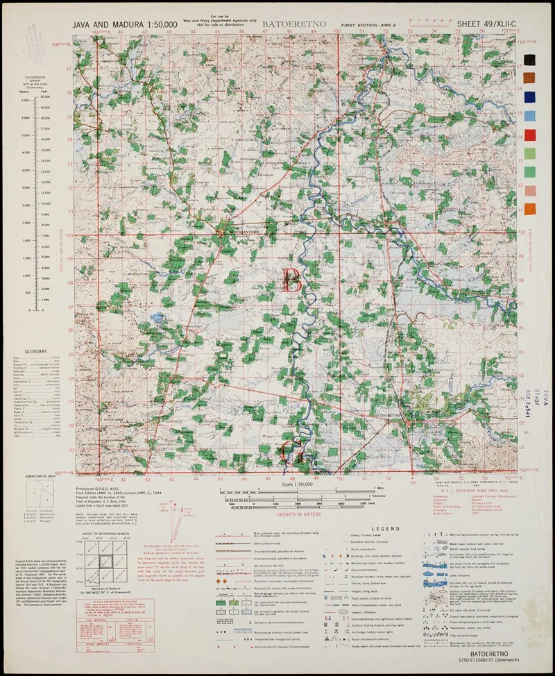 Java Madura Pl 192 Wall Art by U.S. Defence Mapping Agency - High-Resolution Digital Print