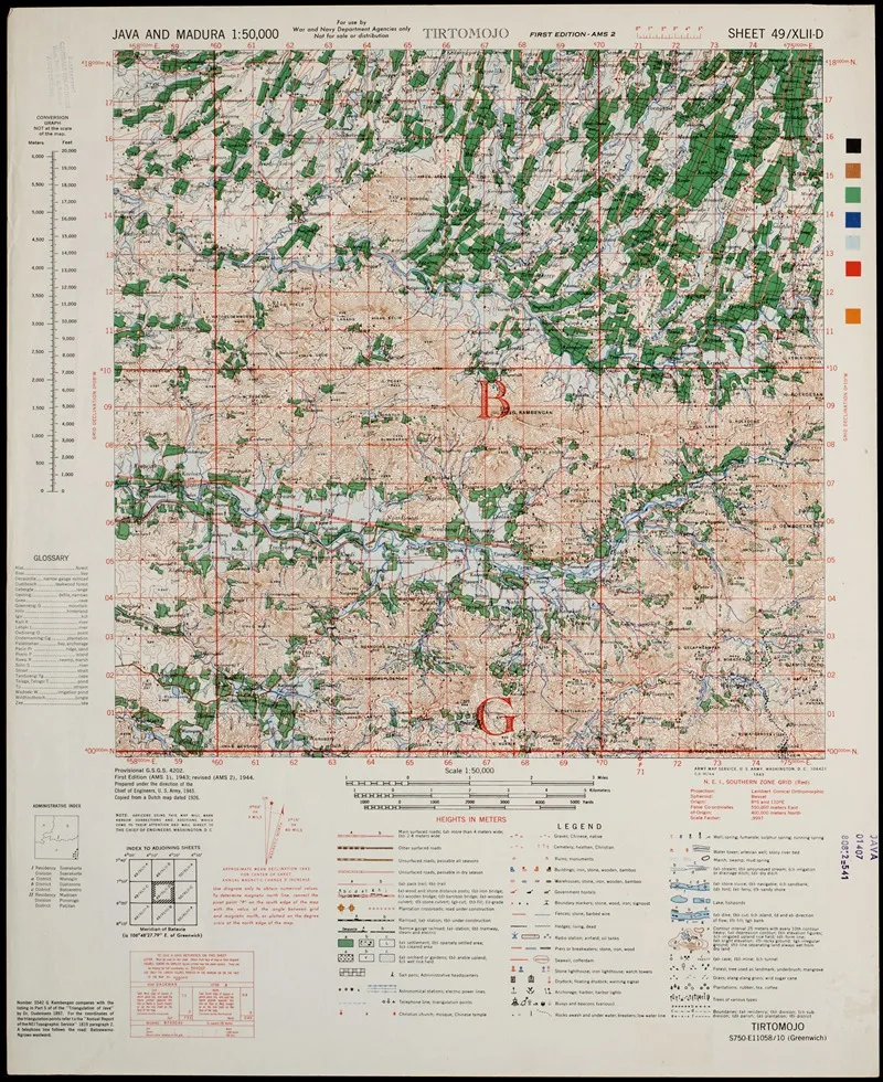 Java Madura Pl 193 Wall Art by U.S. Defence Mapping Agency - High-Resolution Digital Print