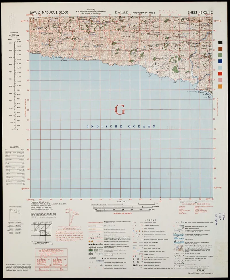 Java Madura Pl 196 Wall Art by U.S. Defence Mapping Agency - High-Resolution Digital Print