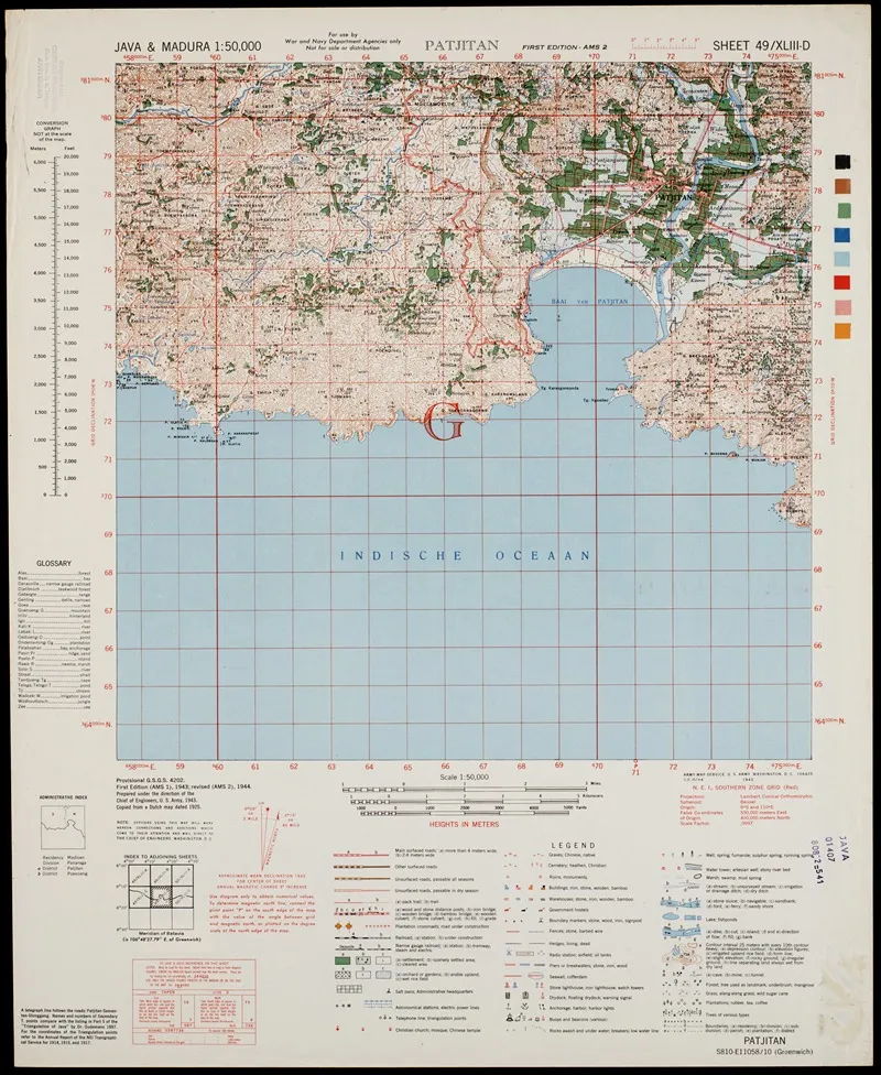 Java Madura Pl 198 Wall Art by U.S. Defence Mapping Agency - High-Resolution Digital Print