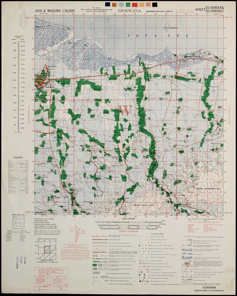 Java Madura Pl 199 Wall Art by U.S. Defence Mapping Agency - High-Resolution Digital Print