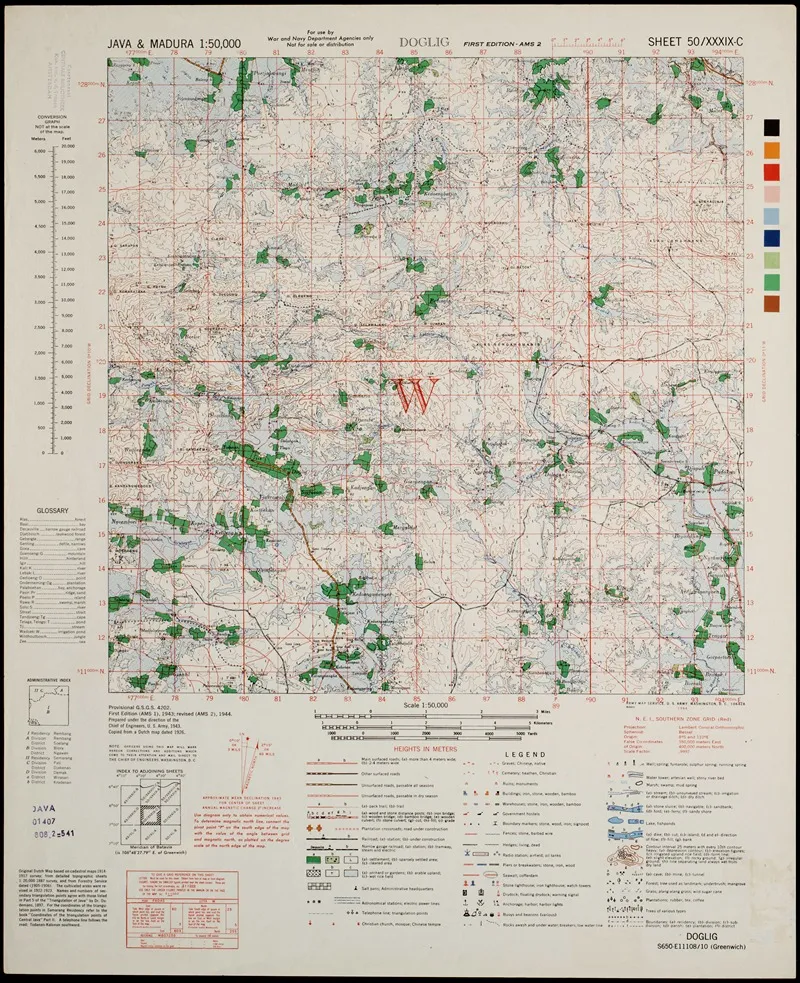 Java Madura Pl 201 Wall Art by U.S. Defence Mapping Agency - High-Resolution Digital Print