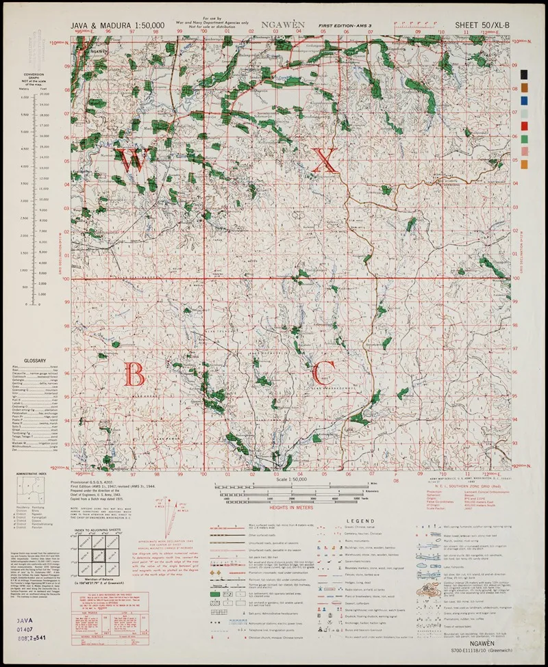 Java Madura Pl 204 Wall Art by U.S. Defence Mapping Agency - High-Resolution Digital Print
