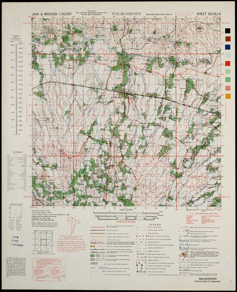 Java Madura Pl 207 Wall Art by U.S. Defence Mapping Agency - High-Resolution Digital Print