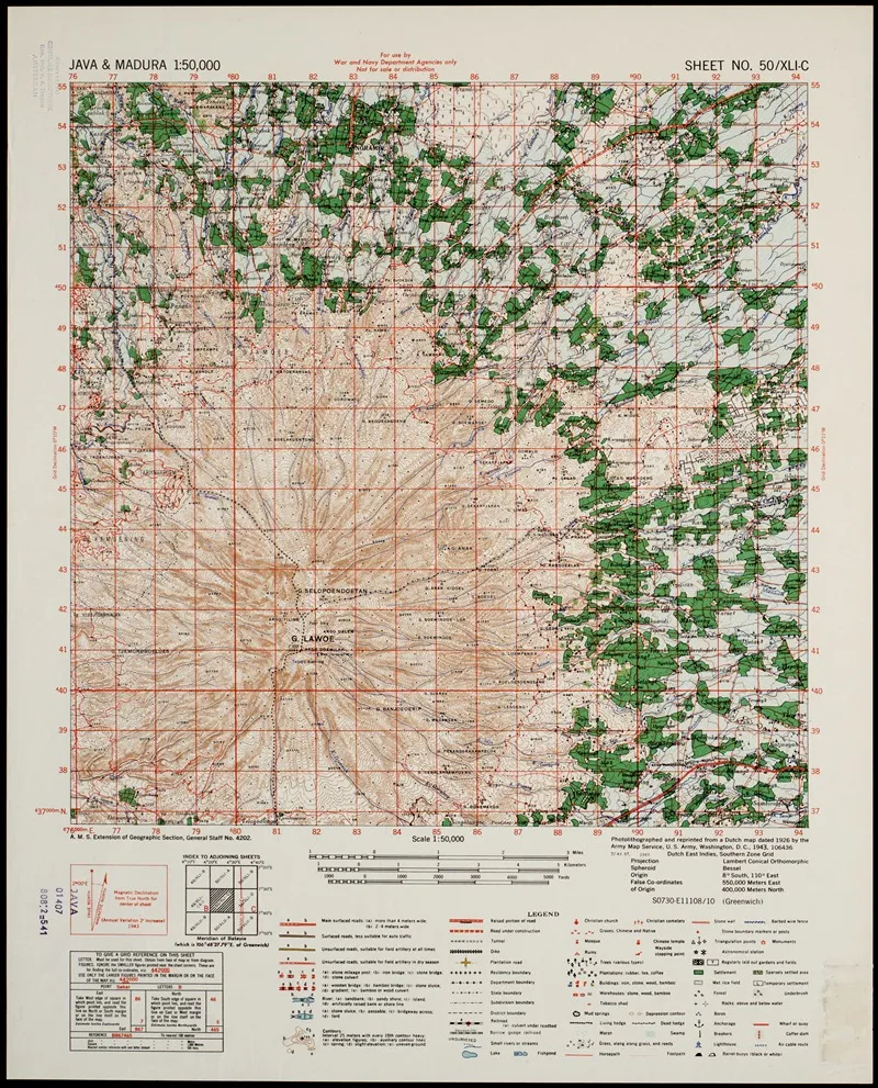 Java Madura Pl 210 Wall Art by U.S. Defence Mapping Agency - High-Resolution Digital Print