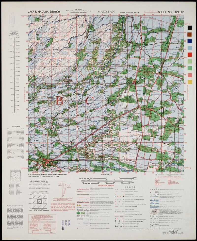 Java Madura Pl 211 Wall Art by U.S. Defence Mapping Agency - High-Resolution Digital Print