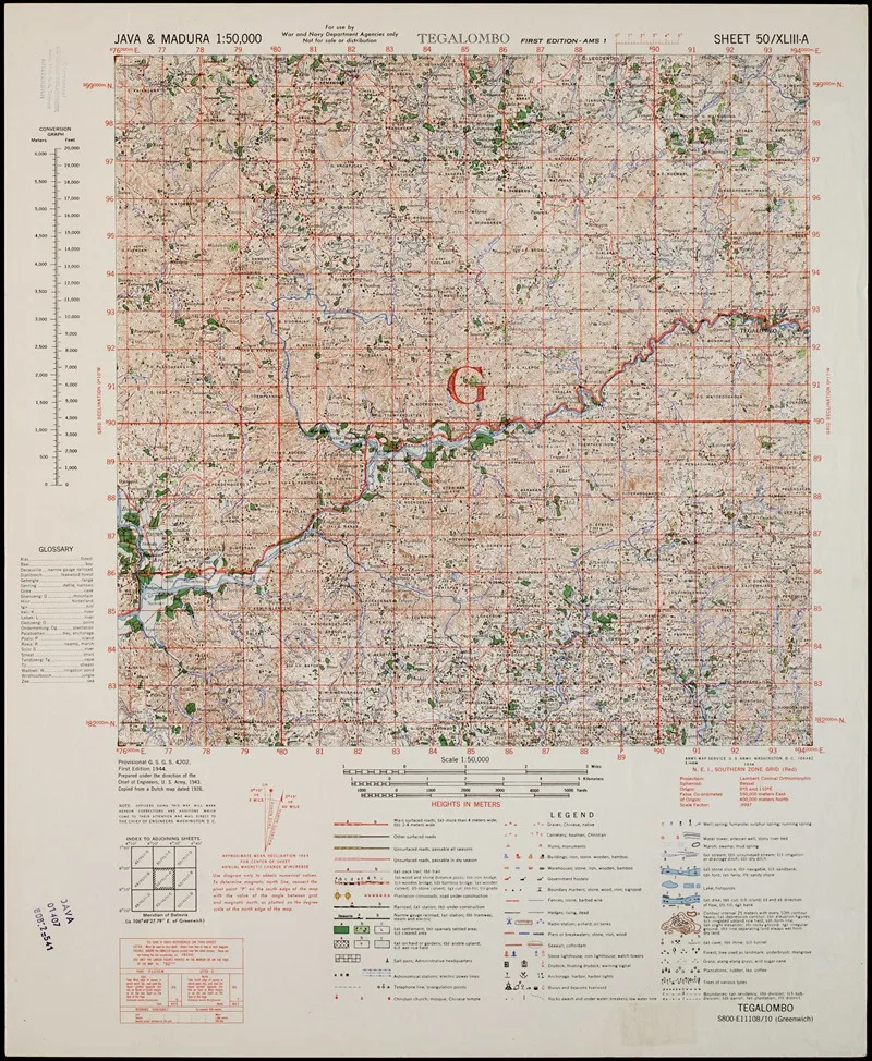 Java Madura Pl 216 Wall Art by U.S. Defence Mapping Agency - High-Resolution Digital Print