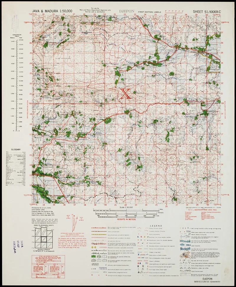 Java Madura Pl 223 Wall Art by U.S. Defence Mapping Agency - High-Resolution Digital Print