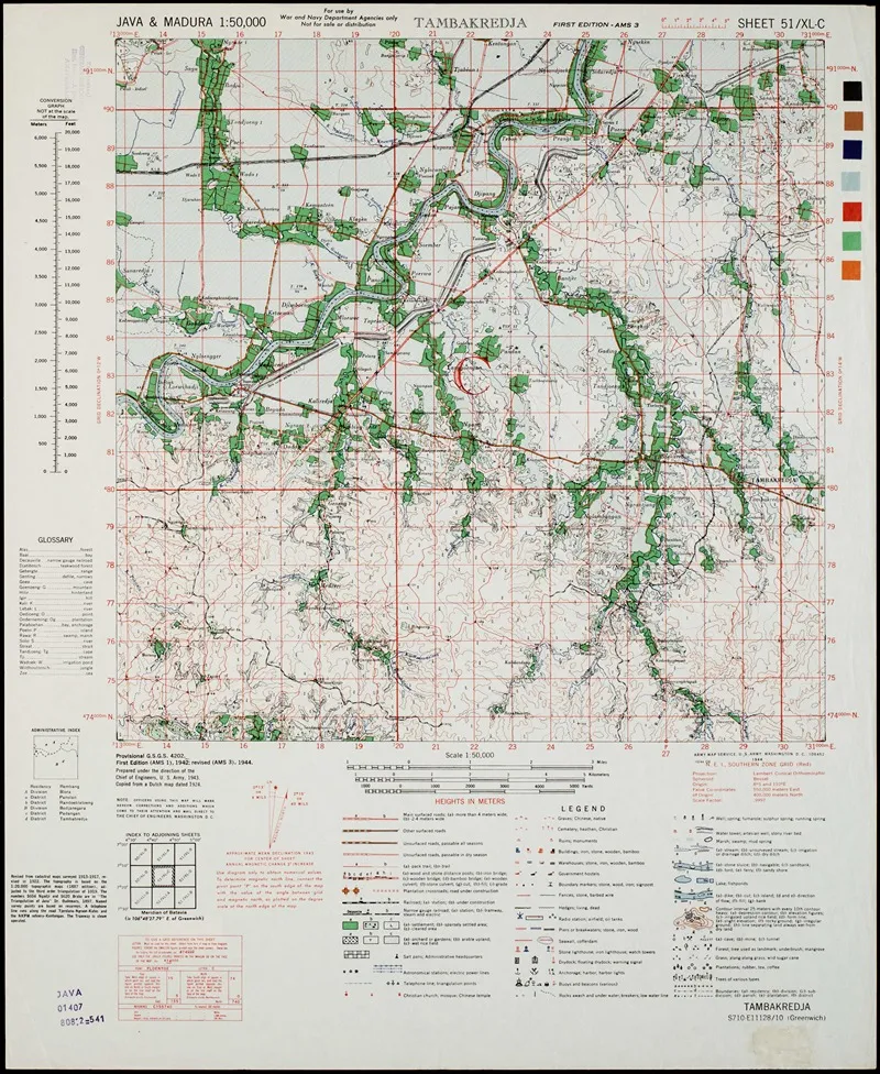 Java Madura Pl 227 Wall Art by U.S. Defence Mapping Agency - High-Resolution Digital Print