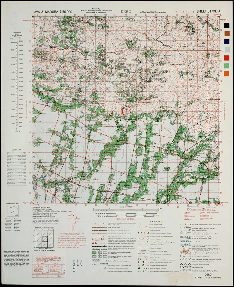 Java Madura Pl 229 Wall Art by U.S. Defence Mapping Agency - High-Resolution Digital Print