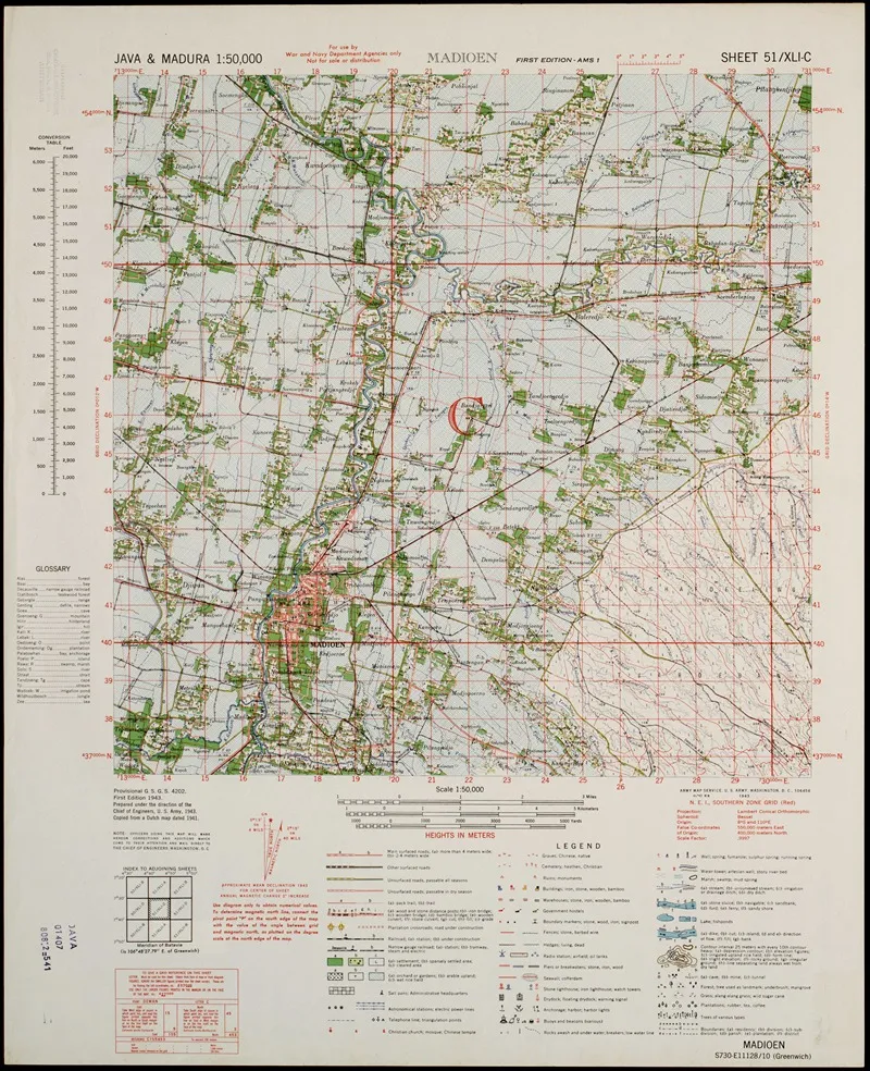 Java Madura Pl 232 Wall Art by U.S. Defence Mapping Agency - High-Resolution Digital Print