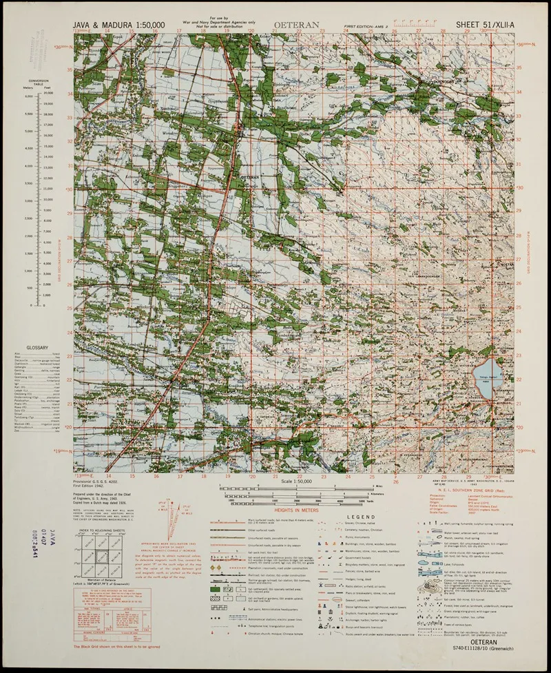 Java Madura Pl 234 Wall Art by U.S. Defence Mapping Agency - High-Resolution Digital Print