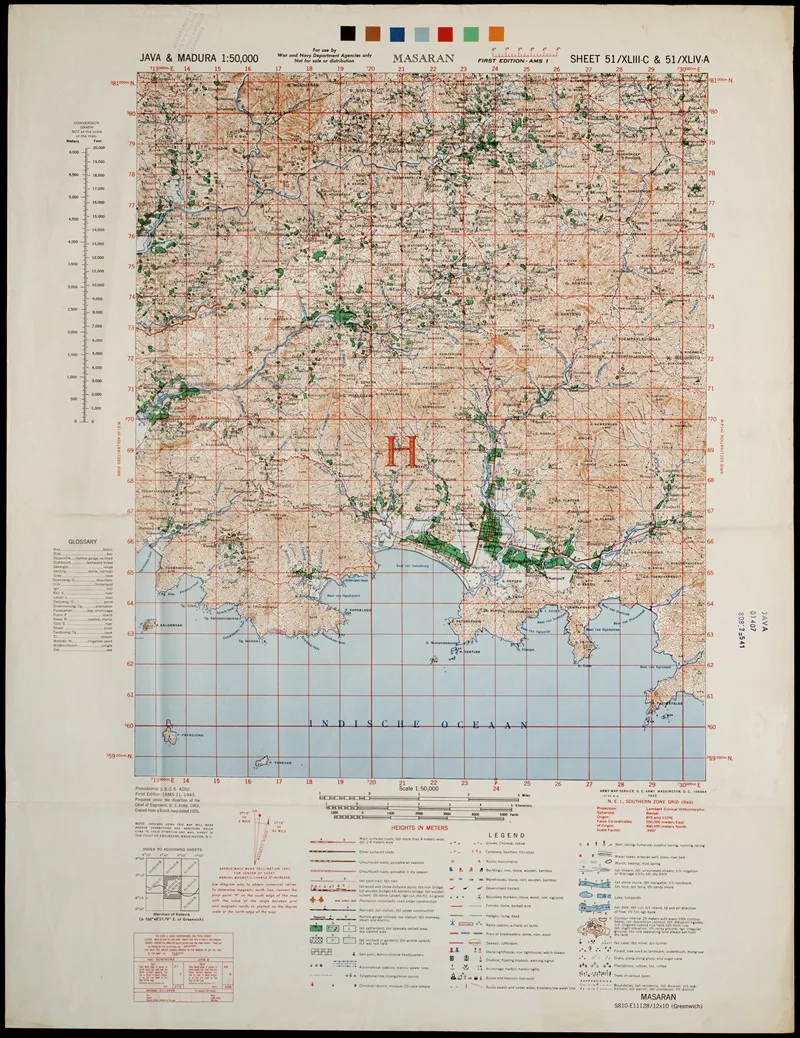 Java Madura Pl 240 Wall Art by U.S. Defence Mapping Agency - High-Resolution Digital Print