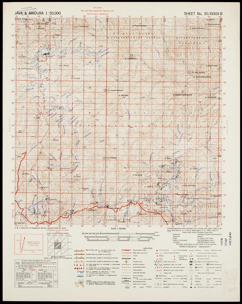 Java Madura Pl 241 Wall Art by U.S. Defence Mapping Agency - High-Resolution Digital Print