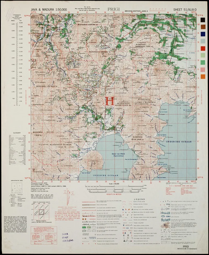 Java Madura Pl 242 Wall Art by U.S. Defence Mapping Agency - High-Resolution Digital Print
