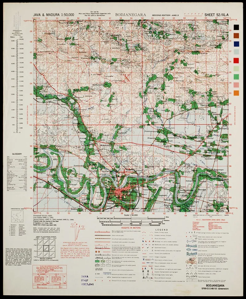 Java Madura Pl 247 Wall Art by U.S. Defence Mapping Agency - High-Resolution Digital Print