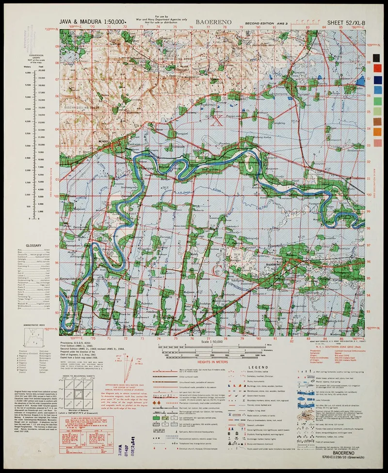 Java Madura Pl 248 Wall Art by U.S. Defence Mapping Agency - High-Resolution Digital Print