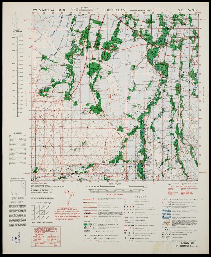 Java Madura Pl 249 Wall Art by U.S. Defence Mapping Agency - High-Resolution Digital Print