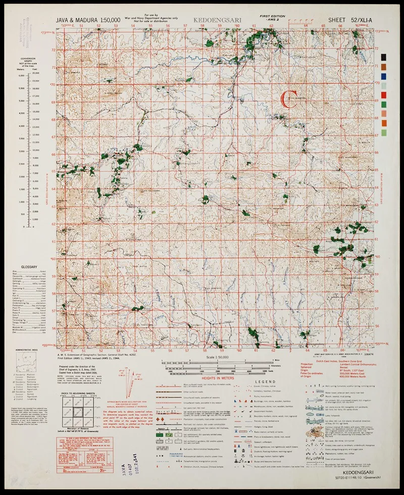 Java Madura Pl 251 Wall Art by U.S. Defence Mapping Agency - High-Resolution Digital Print
