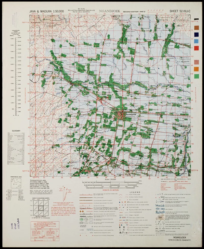 Java Madura Pl 254 Wall Art by U.S. Defence Mapping Agency - High-Resolution Digital Print