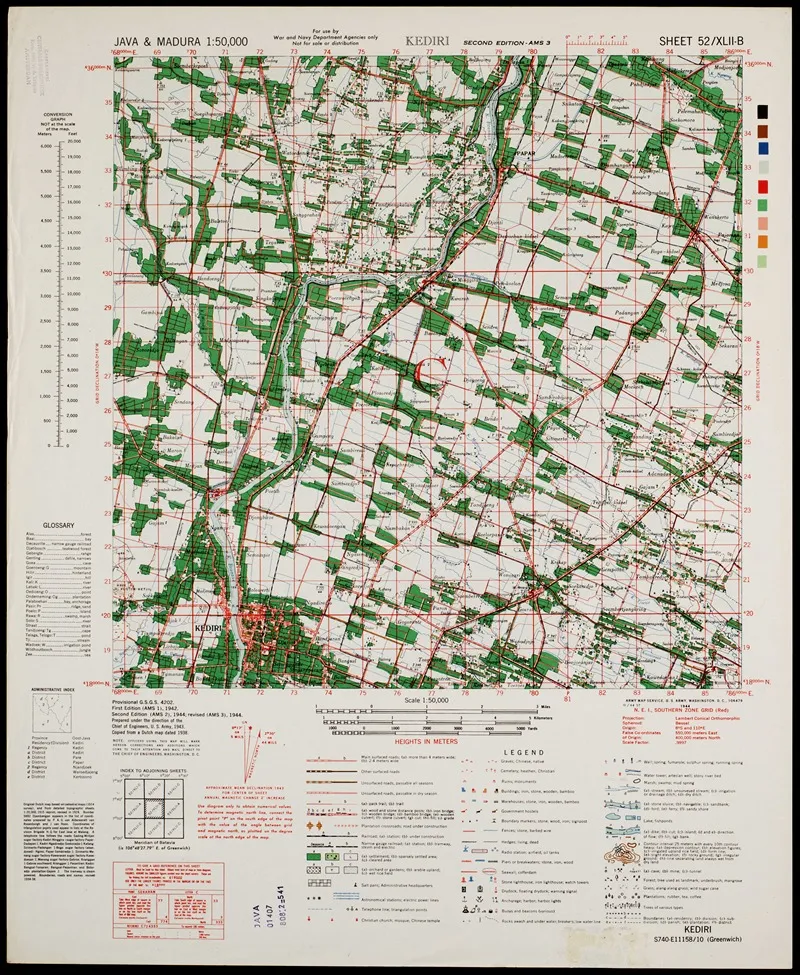 Java Madura Pl 257 Wall Art by U.S. Defence Mapping Agency - High-Resolution Digital Print