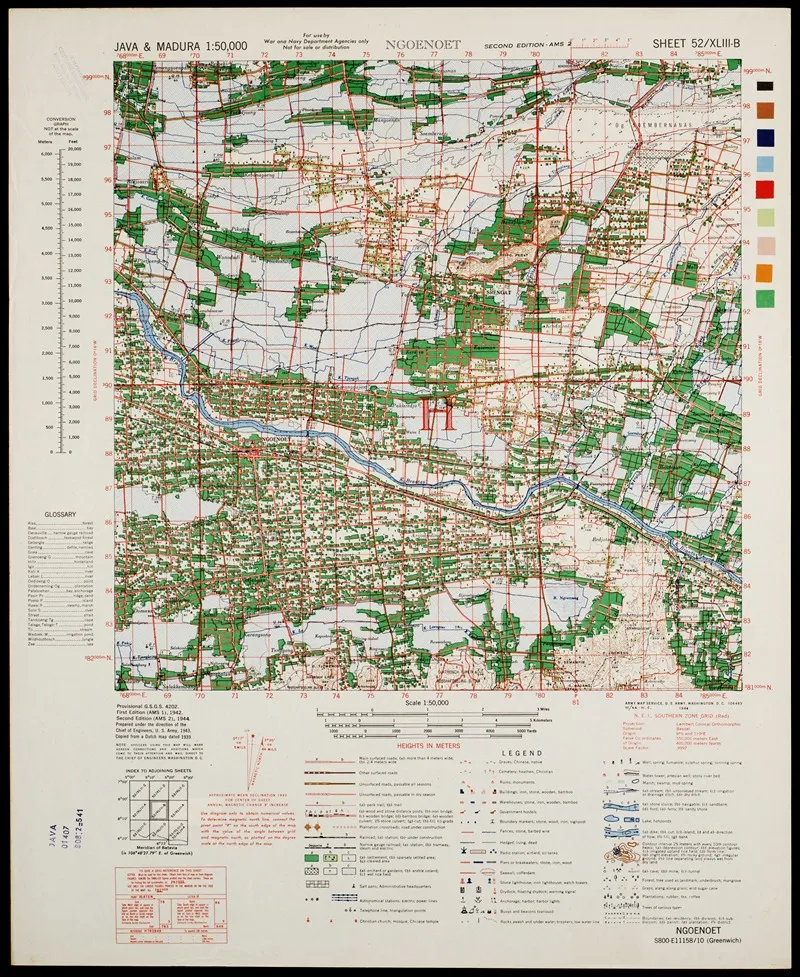 Java Madura Pl 261 Wall Art by U.S. Defence Mapping Agency - High-Resolution Digital Print