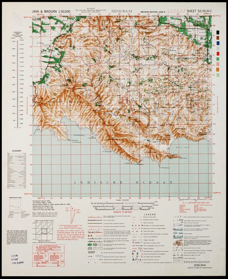 Java Madura Pl 262 Wall Art by U.S. Defence Mapping Agency - High-Resolution Digital Print