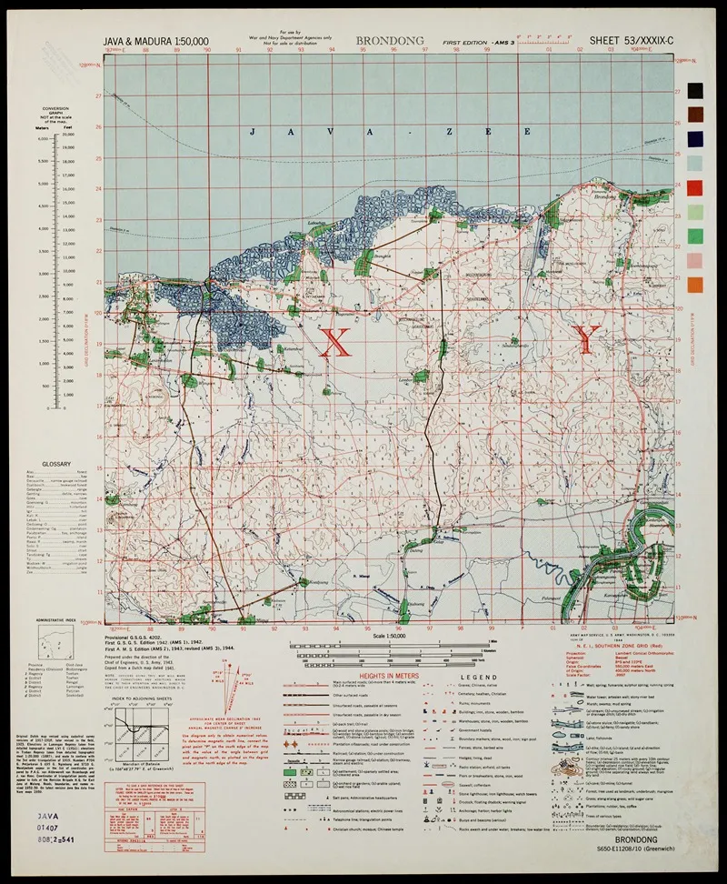 Java Madura Pl 265 Wall Art by U.S. Defence Mapping Agency - High-Resolution Digital Print