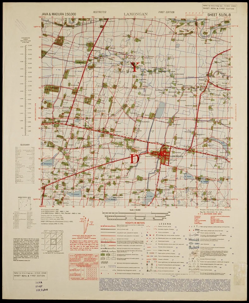 Java Madura Pl 268 Wall Art by U.S. Defence Mapping Agency - High-Resolution Digital Print