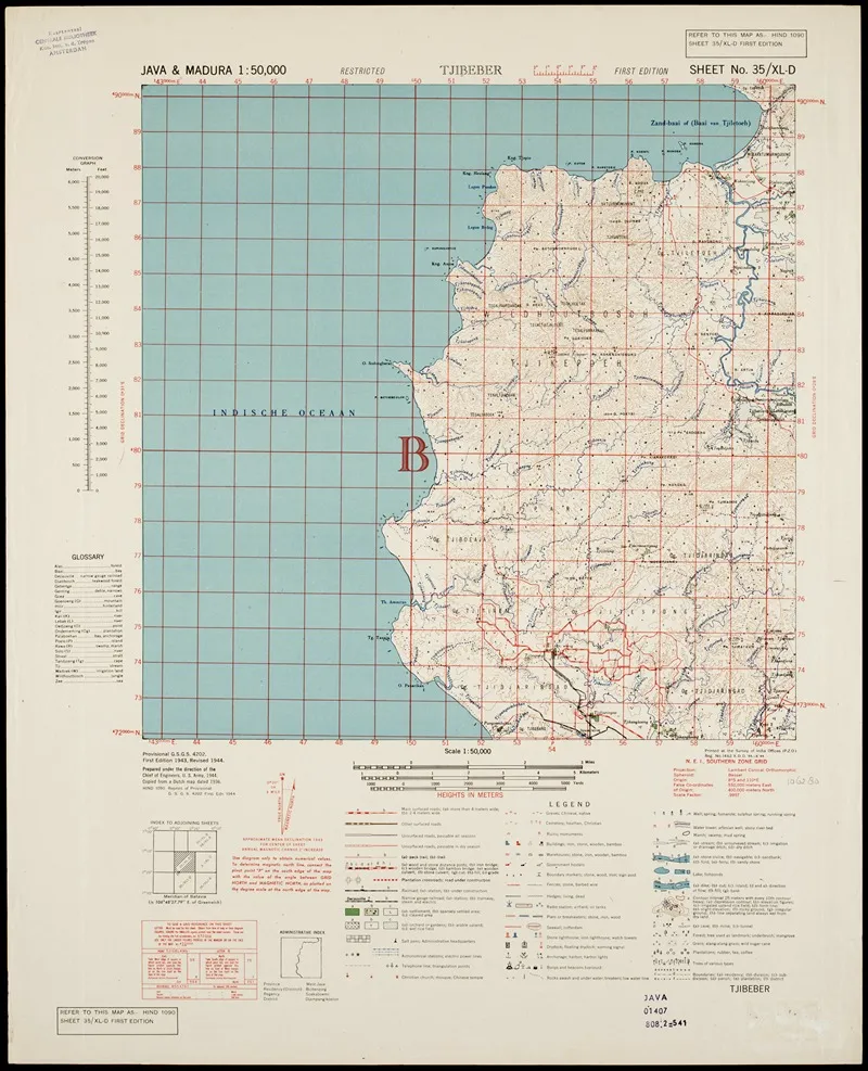 Java Madura Pl 274 Wall Art by U.S. Defence Mapping Agency - High-Resolution Digital Print