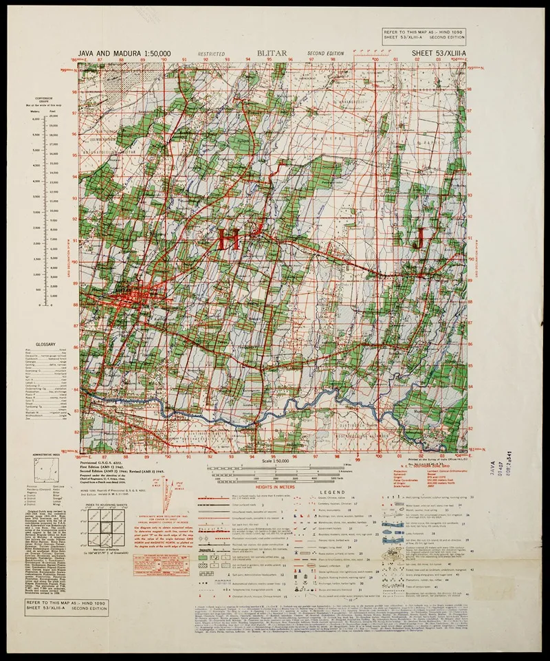 Java Madura Pl 280 Wall Art by U.S. Defence Mapping Agency - High-Resolution Digital Print